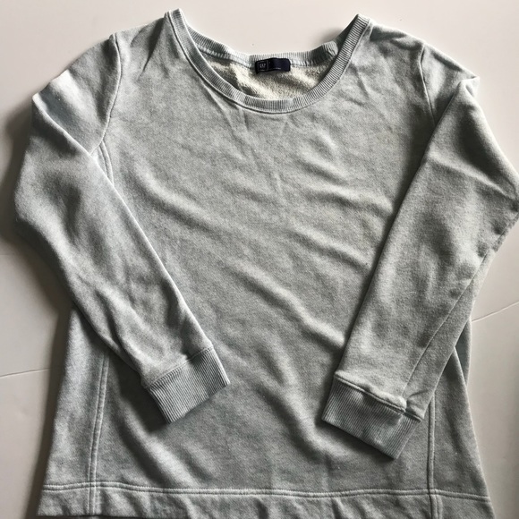 GAP blue heather shimmer top - Picture 2 of 4